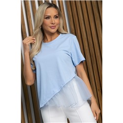 Блуза Нежный взгляд (голубая) Б13298-7М